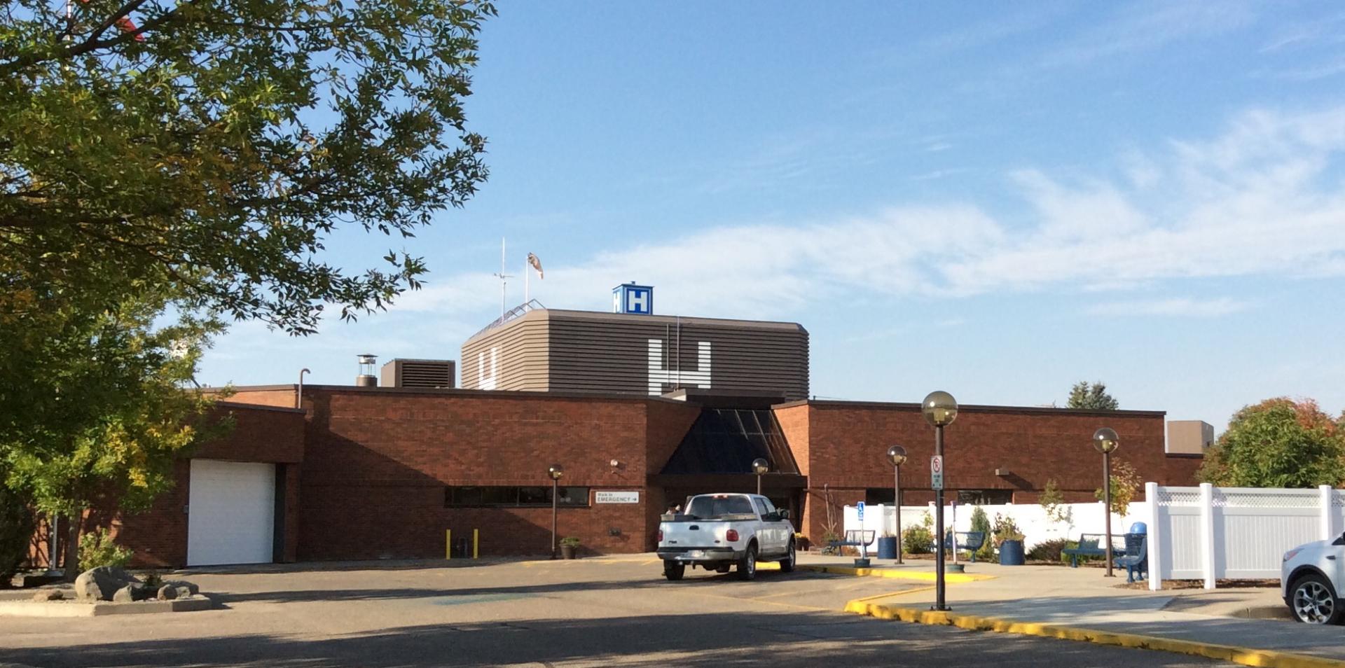 Exterior of Vulcan Hospital.